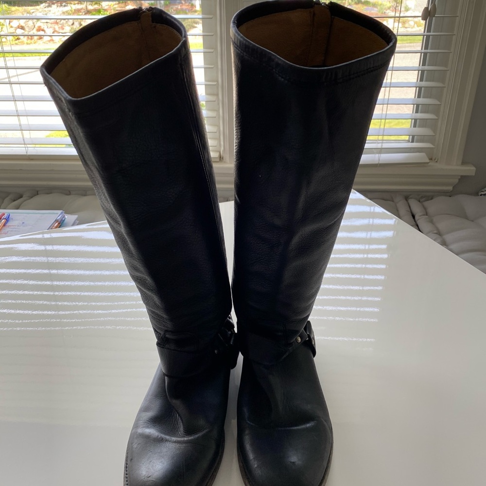 Frye Harness Boots - black size 9